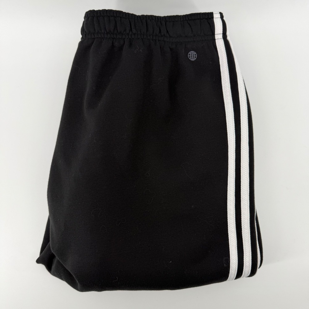 Adidas Track Pants Mens XL Black‎ 3-Stripe Tapered Athletic Joggers Pockets